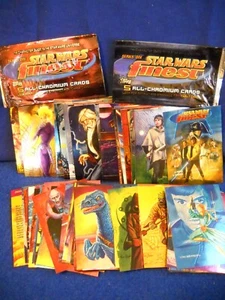 1996 Topps Star Wars Finest Trading Card Set (1- 90) & wrappers - Picture 1 of 2