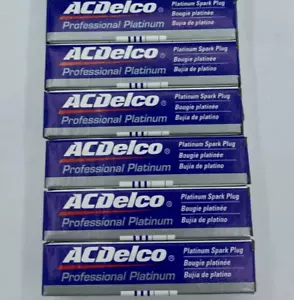 NEW GENUINE GM ACDelco Double Platinum Spark Plugs 41-902 Set Of 6 - Picture 1 of 1