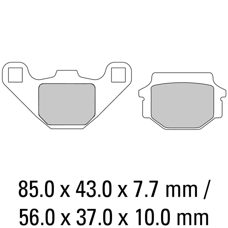 Ferodo Front Brake Pads for Kawasaki KLR250 1999-2005 (EF) — 第 1/1 张图片