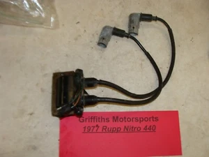 1977 RUPP NITRO 440 340? oem ignition coil pack mount plate spark wire boots cdi - Picture 1 of 12