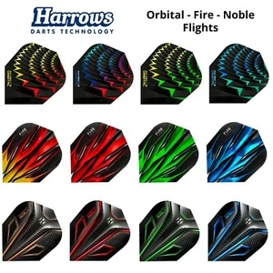 Harrows Orbital - Fire - Noble Standard Dart Flights - Bild 1 von 13