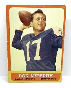 Don Meredith - Cowboys Quarterback - Topps 1963 #74 - EX - Picture 1 of 2