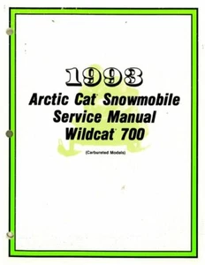 1993 Arctic Cat Widcat 700 Snowmobile Service Manual : 2254-830 - Picture 1 of 1