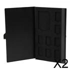 2X 9 Slot Memory Card Case Protector Hold 1SD and for SDHC TF NS Game