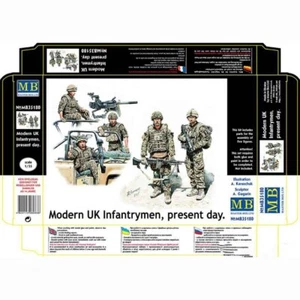 MASTER BOX MB35180 Scale Figure Kit 1:35 Modern UK infantrymen, present day - Picture 1 of 22