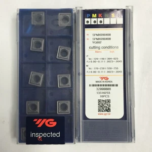 YG-1 10 x SPMX090408 YG602 U taladro CNC insertos de carburo reemplazar MITSUBISHI VP15TF - Imagen 1 de 2