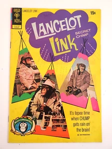 GOLD SCHLÜSSEL COMICS LANCELOT LINK GEHEIMER SCHIMPANSE TIPI ZEIT #6 AUGUST 1972 - Bild 1 von 4