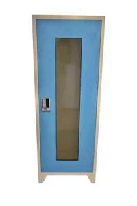 Instrument Cabinet (M.S) – 1800mm Steel Body, 4 Glass Shelves, Powder Coated - Picture 1 of 4
