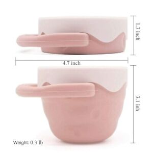 Baby Snack Cups for Toddlers, Collapsible Silicone Snack Containers, 2 COLORS