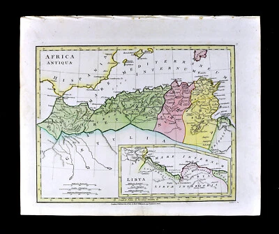1817 年威尔金森地图 古北非 毛里塔尼亚 Numidia 利比亚 摩洛哥 阿尔及利亚 — 第 1/3 张图片