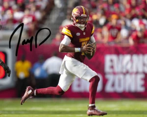 Jayden Daniels Auto 8x10 Signed Washington Commanders Reprint Photo Run - Picture 1 of 1