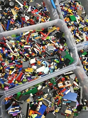 LEGO 200-10000 Pieces of Randomly Chosen Bricks Plates Parts & Pieces BULK - Image 1 of 4