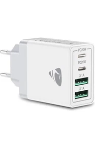 Caricatore Rapido Multiplo USB C40W PD e QC3.0 - Foto 1 di 6