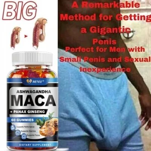 Male Enhancement Gummies Booster & Thicker Last Longer Stronger Bigger 60 Gummy - Picture 1 of 7