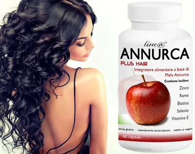 ANNURCA PLUS HAIR Line@ 60 cps INCREMENTA i CAPELLI +Zinco-Rame-Biotina-Selenio  - Imagen 1 de 4