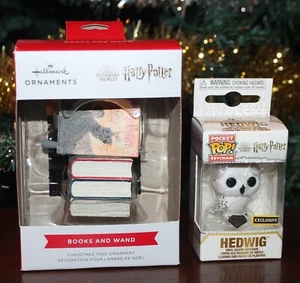 Harry Potter Stapelbücher Ornament und Hedwig Diamond Pocket Pop - Neu! - Bild 1 von 5