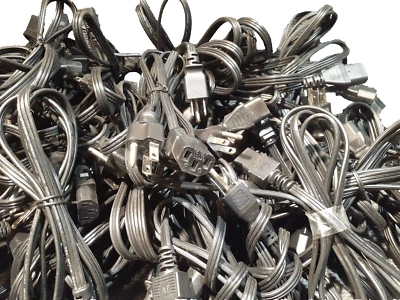 Power Cord 3-Male Pin x 3-Female DP/N 05120P for Monitors, Computers, TV's - Image 1 of 2