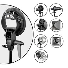 S-Type Speedlite Bracket Softbox Umbrella Bowens Mount Holder Flash Softbox Tool