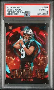 2023 Phoenix Fired Up Bryce Young Fired Up-Fire And Ice #/35 PSA 10 Rookie POP 2 - Foto 1 di 2