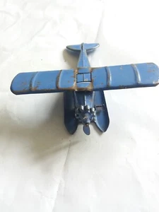 TOOTSIE TOYS UX214 AERO DAWN BLUE SEAPLANE 1930s ? VINTAGE AERO PLANE U.S.A MADE - Picture 1 of 10