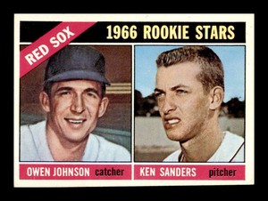 1966 Topps Owen Johnson Ken Sanders #356 Boston Red Sox Rookie RC EX-EXMINT