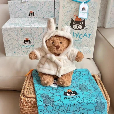 Jellycat Bartholomew Bear 10.24" Bathrobe Plushie Doll Soft Stuffed Plush Toy - image 1 of 4