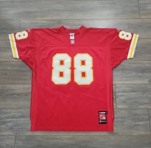 VINTAGE AUTHENTIC TONY GONZALEZ KC CHIEFS JERSEY 54 2XL REEBOK PRO LINE - Picture 1 of 9