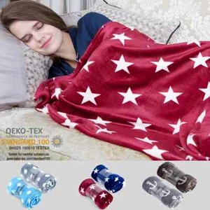 2/1 Pack Fleece Throw Blanket Printed Soft Lightweight For Sofa Couch Bed 50x60 - Picture 1 of 79