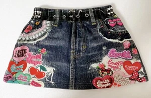 Denim skirt 100cm 3Tor 4Tsize Earth Masic cute and pop design Japanese Brands - Picture 1 of 7