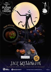 NIGHTMARE BEFORE CHRISTMAS JACK SKELLINGTON MASTER CRAFT STATUE 40 cm BEAST KING - Imagen 1 de 9