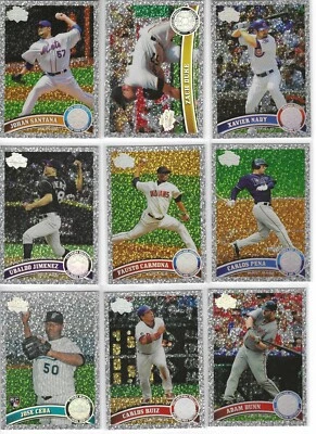 2011 Topps & Update pick parallels Gold Diamond Anniversary Cognac Red Blue - Image 1 of 3