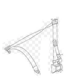 LEFT FRONT SEAT BELT 1668603786 2013-2016 MERCEDES-BENZ GL450 Foto 1 de 4