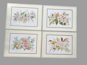Juego de 4 manteles individuales Pimpernel Wildflowers con respaldo de corcho hechos en Inglaterra de colección - Imagen 1 de 7