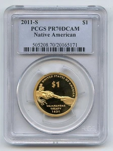 2011 S $1 Sacagawea Dollar PCGS PR70DCAM - Picture 1 of 1