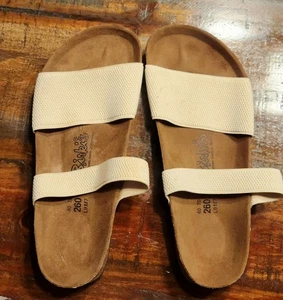 Birki's Birkenstock Curacao Pantoletten Sandalen ELFENBEIN Damengröße 9  - Bild 1 von 7
