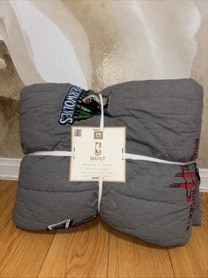 Parches dobles edredón gris Pottery Barn Teen NBA para todos los equipos Foto 1 de 2