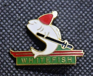 Whitefish Ski Resort Montana (LOST NAME) Big Mountain Skiing Fish Ski Pin - Picture 1 of 3