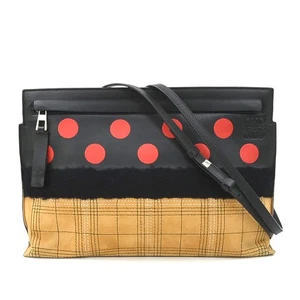 Auth LOEWE Shoulder Bag Black/Red/Brown Leather/Suede - 56336g - Picture 1 of 15