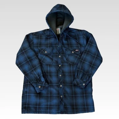 Jaqueta Camisa Masculina Dickies Xadrez Azul - Tamanho L 42-44 - Imagem 1 de 4