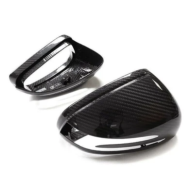 Cubiertas de espejo retrovisor de fibra de carbono completamente secas para Mercedes SL/SLC/SLK/SLS/AMG GT C190 Foto 1 de 4