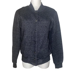 Marine Lagenlook Damen Stepp Bomberjacke Größe L grau - Bild 1 von 4