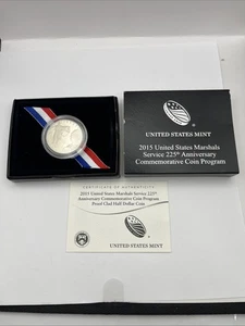 2015 United States Marshals Service 225th Anniversary Proof Clad Dollar Coin - Picture 1 of 4
