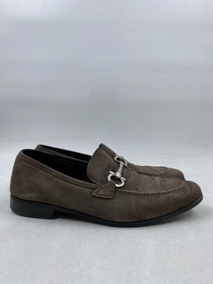 Salvatore Ferragamo Brown Suede Loafers M 8.5 - Image 1 of 4