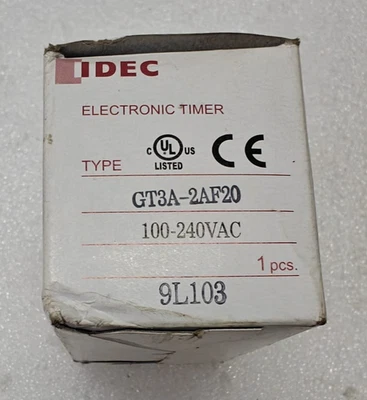 IDEC ELECTRONIC TIMER GT3A-2AF20 100-240VAC - Image 1 of 4