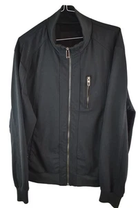 ZARA MAN Black Windcheater Jacket size 2XL Mens Full Zip Casual Outdoors - Picture 1 of 8