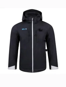 Bolli Dog Owner Jacket Full Zip Hood Black Anthracite Quicksilver Small - Medium - Picture 1 of 24