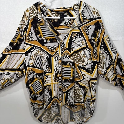 Blusa túnica Millenium para mujer talla grande 3X boho moda vibraciones de otoño Foto 1 de 4