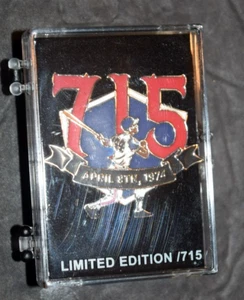 VTG "HANK AARON - 715," Limited Edition, Enamel Baseball Lapel Pin, New in Box - Picture 1 of 3