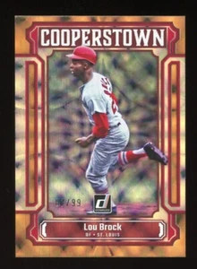 2023 Donruss Cooperstown Lou Brock Gold Parallel /99 Cardinals - Picture 1 of 1