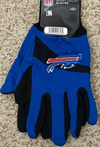 NEW Football Buffalo Bills Protective Utility Gripped Gloves Licensed Blue - Picture 1 of 3